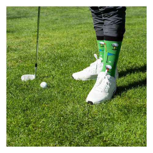 Adult Lavley "Time To Par Tee" Crew Socks
