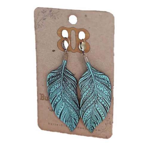 Butterflies And Banjos Feathers Earrings