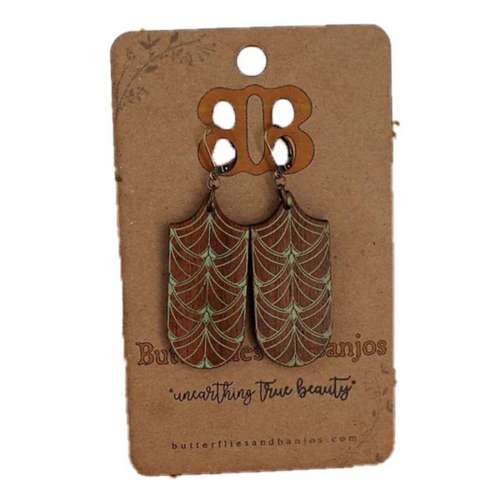 Butterflies And Banjos Deco Earrings