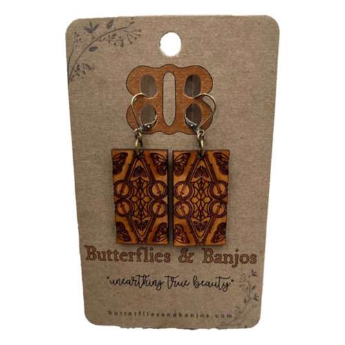 Butterflies And Banjos Brookes Design Earrings