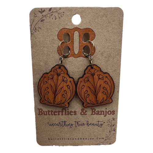 Butterflies And Banjos Blossom Earrings