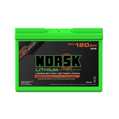 Norsk Lithium 12V 120AH Heated Lithium Cranking Battery