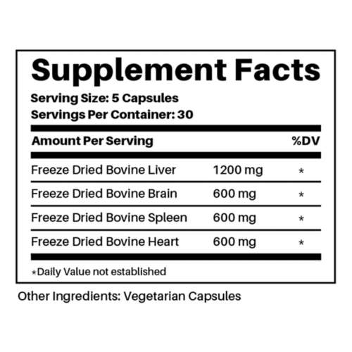 Just Ingredients Organ Complex Supplement