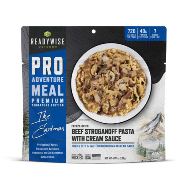 READYWISE Beef Stroganoff With Cream Sauce Freeze Dried Meal