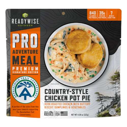 ReadyWise Country Style Chicken Pot Pie - Signature Edition Pro Adventure Meal with Appalachian Trail Conservancy