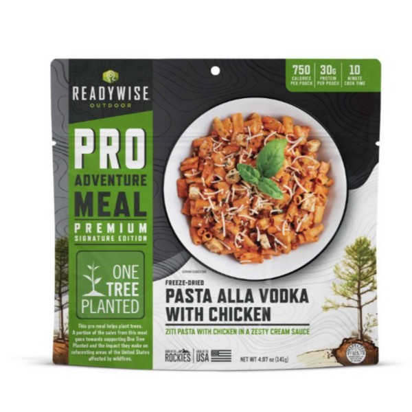 READYWISE Pasta Alla Vodka With Chicken Freeze Dried Meal