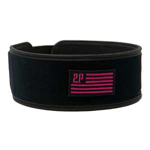 Pink Velcro Patch 4 Weightlifting Belt