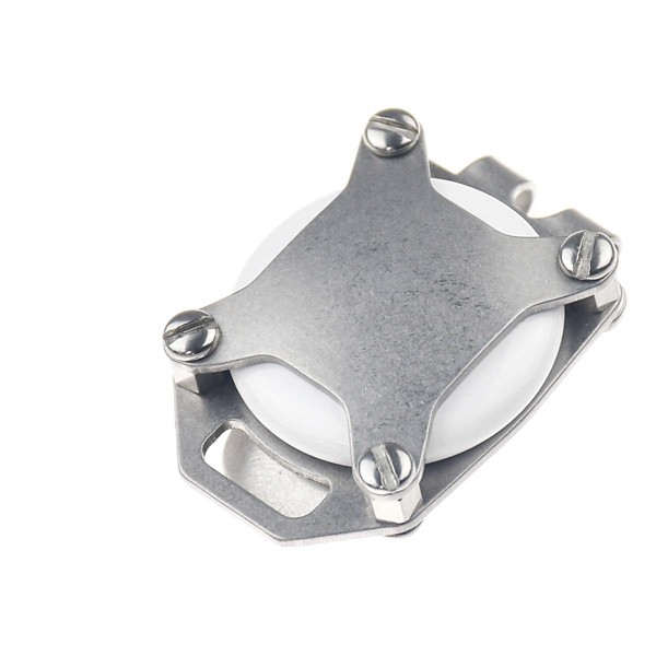 Trayvax Wallets Tracer Apple Airtag Keychain Silver