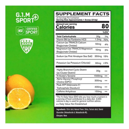 BPN G.1.M Sport+ Endurance Pre-Workout - Primary Image