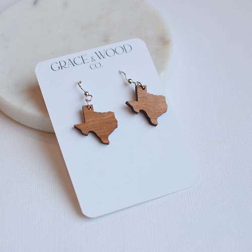 Grace & Wood Co. Cherry Small Texas Earrings