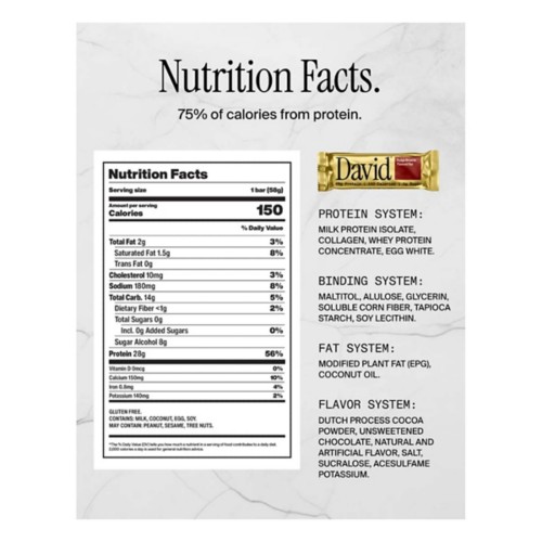 David Protein Bar - Sold Individually