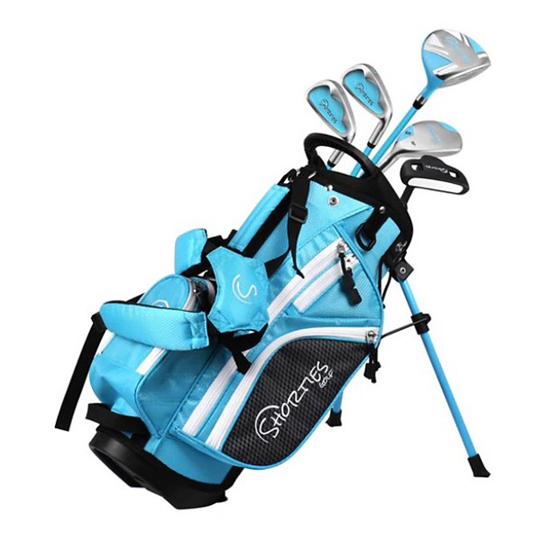 Franklin Sports Kids Golf Set – Youth Adjustable Plastic Golf Club Set – Kids Plastic Golf Set with Bag and Balls – Adjustable Length Clubs for Toddlers – Pink