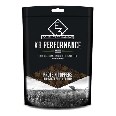 E3 K9 Naturals Performance Protein Poppers Dog Treat
