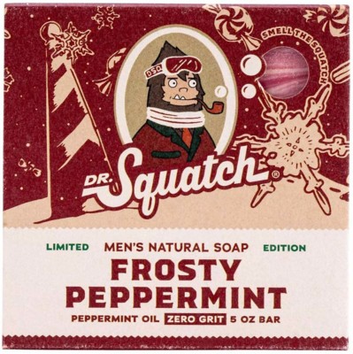 Dr. Squatch Holiday Frosty Peppermint Bar Soap