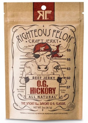 Righteous Felon O.G. Hickory Beef Jerky