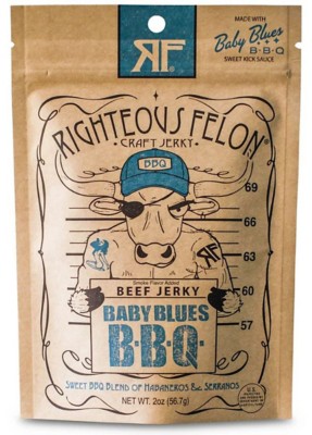 Righteous Felon Baby Blues BBQ Beef Jerky
