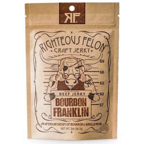 Righteous Felon Bourbon Franklin Beef Jerky