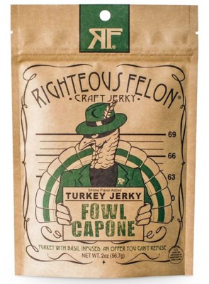 Righteous Felon Fowl Capone Turkey Jerky