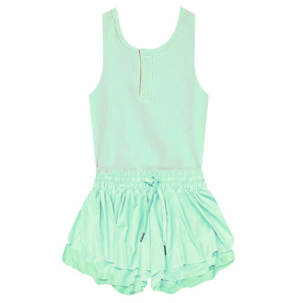 Girls' Tractr Racerback Dance Romper 7 Mint