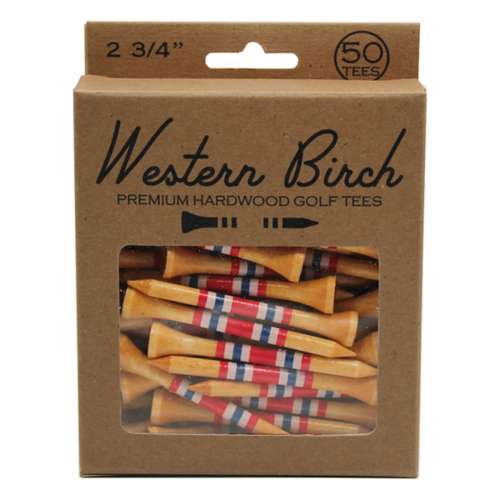 Western Birch Premium Hardwood 2 3/4" Golf Tees