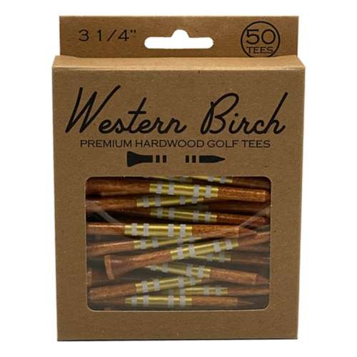 Western Birch Premium Hardwood 3 1/4" Golf Tees