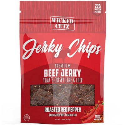 Wicked Cutz Roasted Red Pepper Chips Jerky