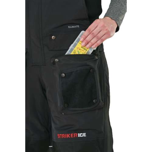 StrikerICE Men's Climate Ice Fishing Bib - Black - XXL - Black XXL