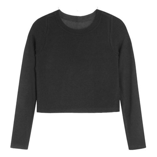 Girls' Suzette Ribbed Seamless Long Sleeve T-Shirt - Primary Image