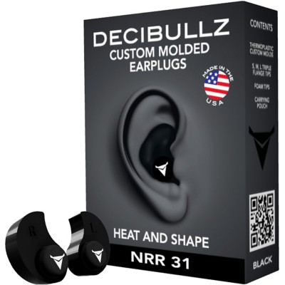 Decibullz Custom Molded Earplugs 31dB NRR