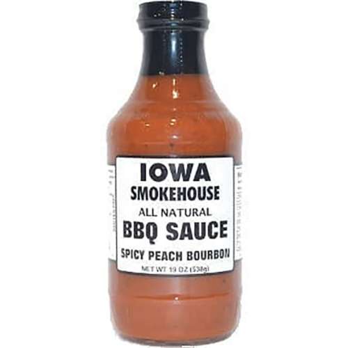 Iowa Smokehouse Spicy Peach Bourbon BBQ Sauce