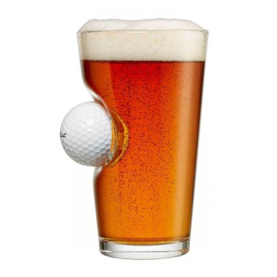 BenShot Golf Ball 16oz Pint Glass