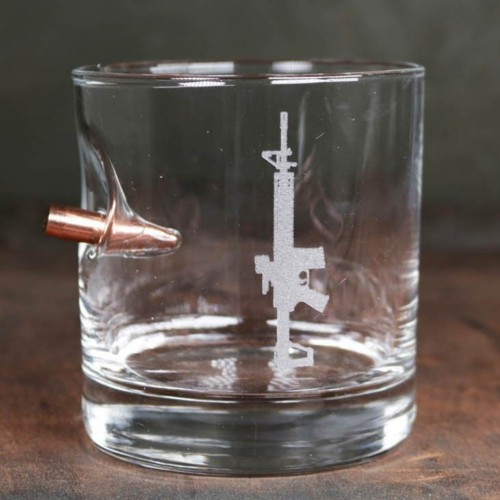 BenShot AR15 11oz Rocks Glass - Primary Image