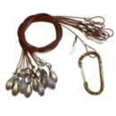 Heyday Coated Cable Texas Rigs with Carabiner