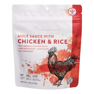 Heathers Choice Mole Sauce with Chicken & Rice