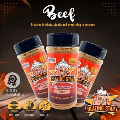 Blazing Star BBQ Beef Rub & Seasoning 12.1 oz