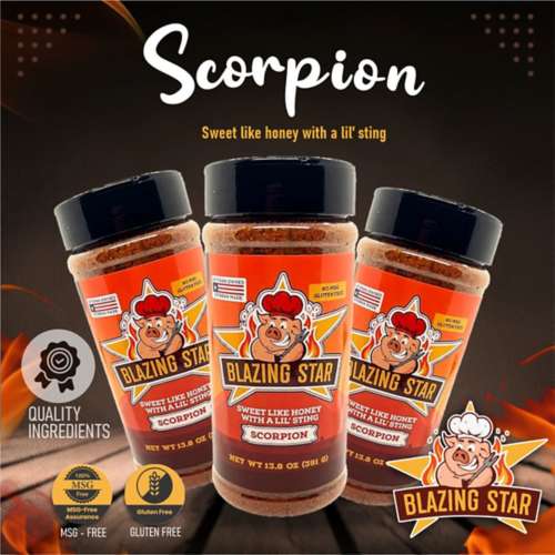 Blazing Star BBQ Scorpion Rub & Seasoning 13.8 oz