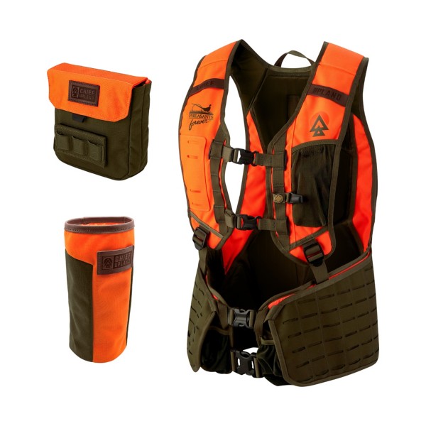 CHIEF UPLAND Pheasants Forever Over/Under Front-Loading Vest Bundle