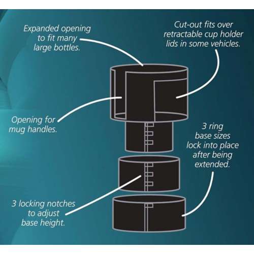 BottlePro, Cup Holder Adapter for 32/40 oz Hydro Flasks, 32 oz