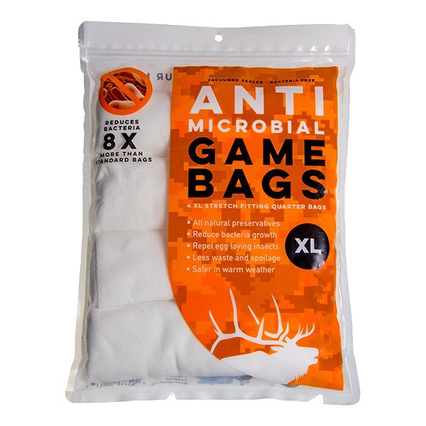 KOOLA BUCK Extra-Large Antimicrobial Elk Game Bags 4-Pack