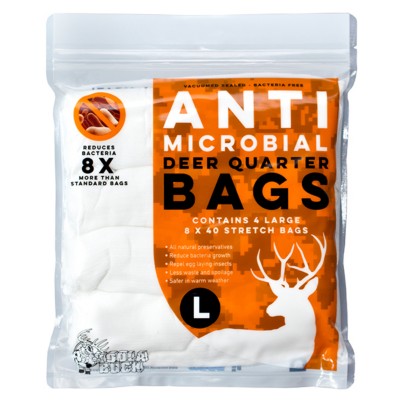 Koola Buck Large Antimicrobial Deer Quarter Bags - 4 Pack