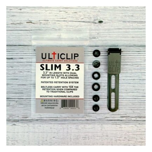 ULTICLIP Slim 3.3 Clip for Belt-Less Carry