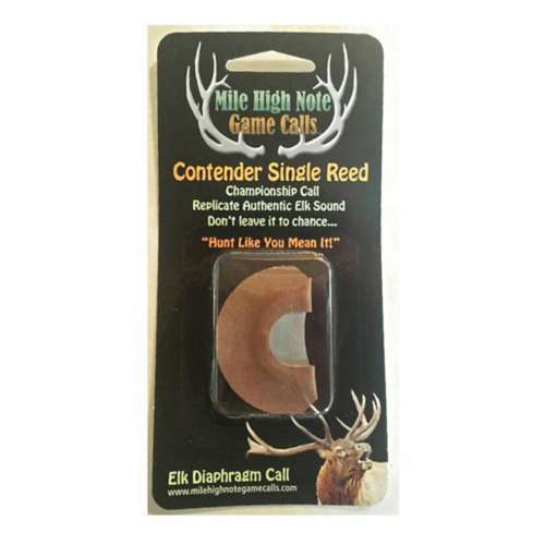 Mile High Note Game Calls Contender Single Reed Elk Diaphragm Elk Call