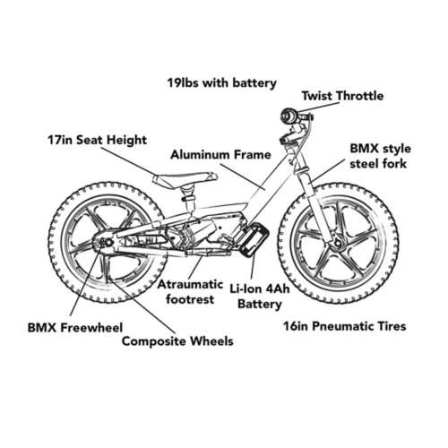 STACYC Brushless 16eDRIVE Electric Balance Bike