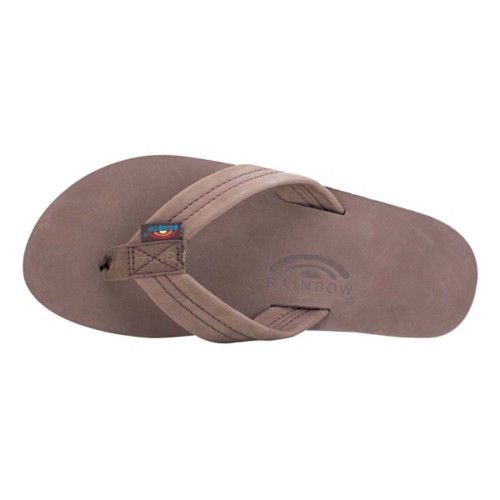 Men's Rainbow Single Layer Premier Leather Flip Flop Sandals