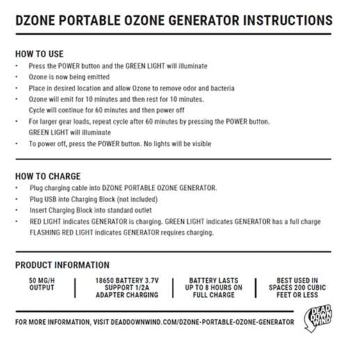Rod & Reel Combos Dzone Portable Ozone Generator