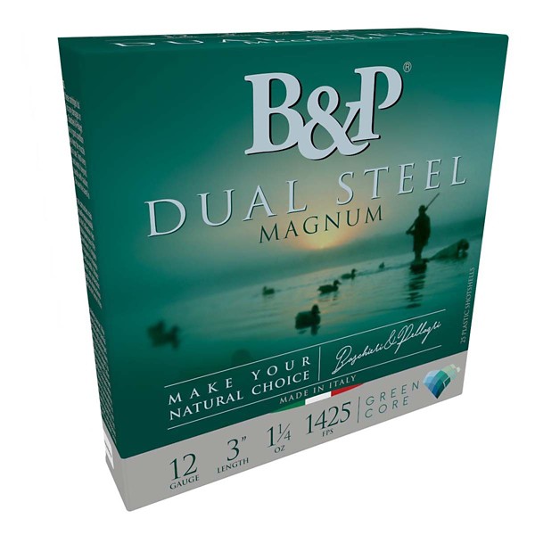 B&P Hunting Dual Steel 12 Gauge Shotshells 10 Round Box