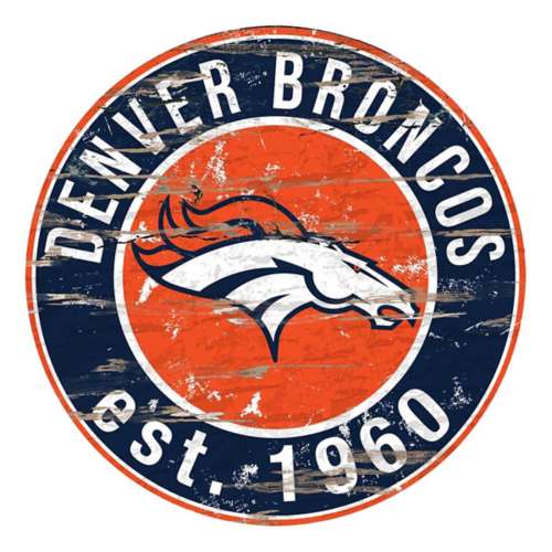 Fan Creations Denver Broncos Heritage Circle Sign