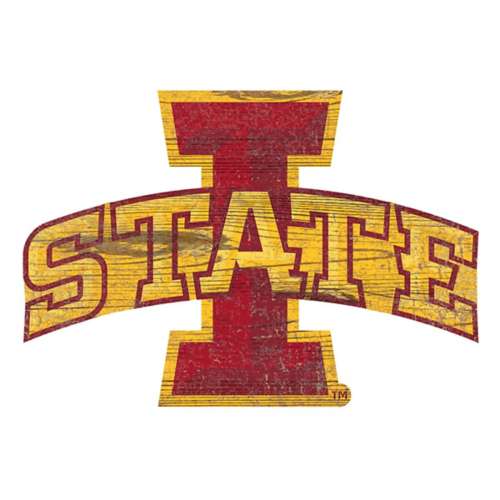 Fan Creations Iowa State Cyclones State Distressed Sign