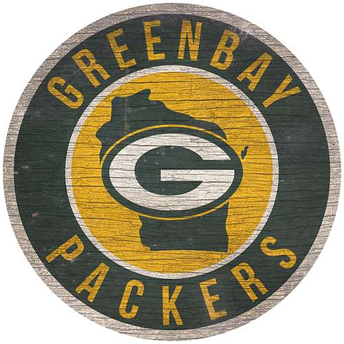 Fan Creations Green Bay Packers Circle State Sign
