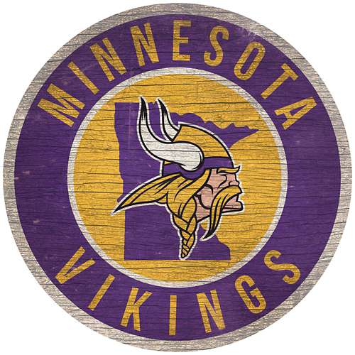 Fan Creations Minnesota Vikings Circle State Sign